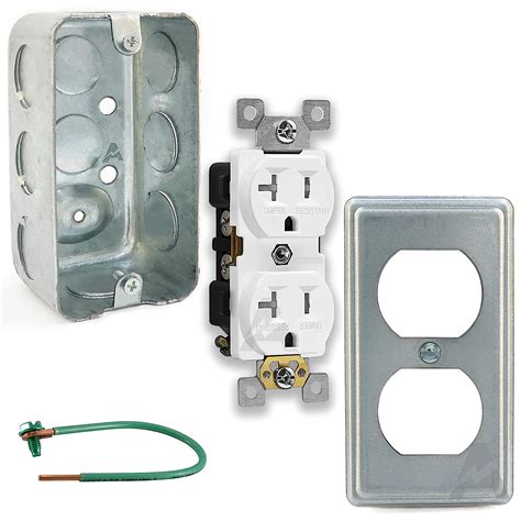 2x4 pvc electrical box|duplex receptacle outlet box.